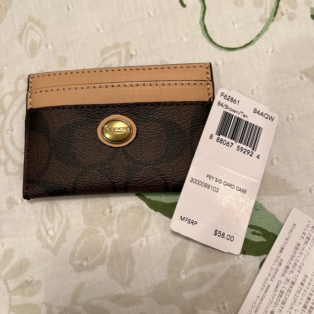 Coach card case